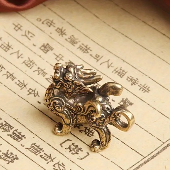 Collectable Brass Kylin dragon - Picture 4 of 8